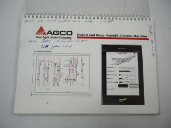 Fendt 9470X Hybrid Mähdrescher Schulungshandbuch Elektrik Setup 2011