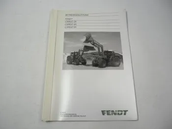 Fendt Cargo 3X 4X 5X Frontlader Betriebsanleitung Bedienung Wartung 2013