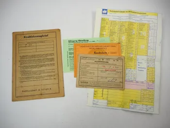 Fendt Dieselross F12 GH Kraftfahrzeugbrief BJ 1958 Stilllegung 1979