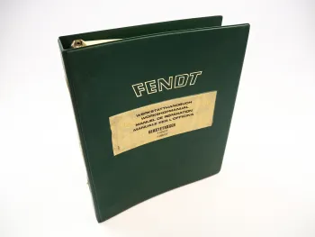 Fendt F255GT F275GT Geräteträger Werkstatthandbuch Reparaturhandbuch 1978