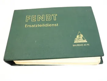 Fendt F40 P U 40 PS Dieselross Schlepper Ersatzteilliste Ersatzteilkatalog 1967