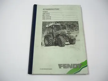 Fendt Farmer 206 207 208 209 V P F S Betriebsanleitung Bedienung Wartung 2005