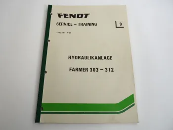 Fendt Farmer 303 310 311 312 Schaltpläne Hydraulik EHR4 1988 Service Training