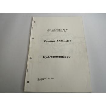 Fendt Farmer 303 - 310 311 Schaltpläne Hydraulikanlage EHR 1985 Service Training