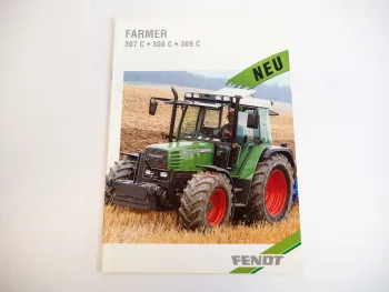 Fendt Farmer 307C 308C 309C Traktor 75 bis 95 PS Prospekt 1999