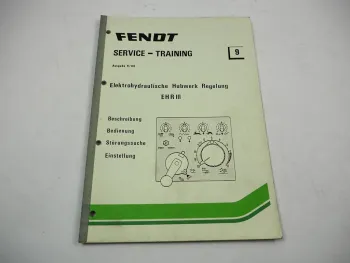 Fendt Farmer 310 - 311 Favorit 611 - 615 EHR 3 Hubwerkregelung Service Training
