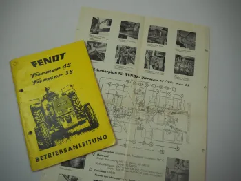 Fendt Farmer 3S 4S Betriebsanleitung Bedienungsanleitung 1969 Wartung Schmierung