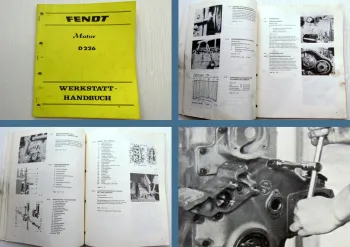 Fendt Farmer Favorit Werkstatthandbuch Motor MWM D226 Reparaturanleitung 1975