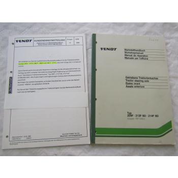 Fendt Farmer getriebene Lenkachsen Typen 209 213 214 F SD Werkstatthandbuch