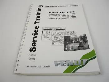 Fendt Favorit 711 712 714 716 Schaltpläne Elektrik Hydraulik Werkstatthandbuch
