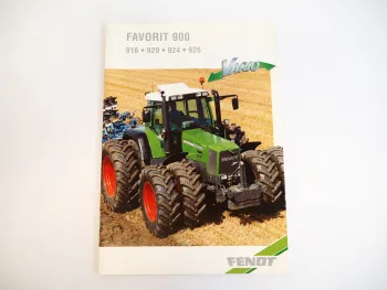 Fendt Favorit 900 Vario 916 920 924 926 Traktor 170 bis 260 PS Prospekt 1999