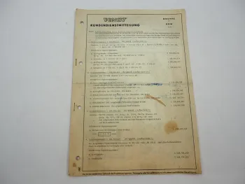 Fendt GT Favorit Farmer Kundendienstmitteilung Sicherheitsrahmen 3/75