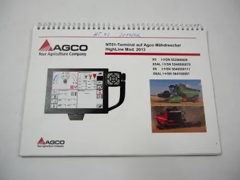 Fendt MF AGCO NT01 Terminal HighLine für Mähdrescher Schulungsunterlagen 2013