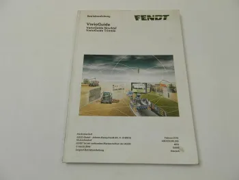 Fendt VarioGuide NovAtel Trimble Betriebsanleitung Bedienungsanleitung 2/2016