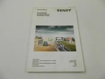 Fendt VarioGuide NovAtel Trimble Betriebsanleitung Bedienungsanleitung 2/2018