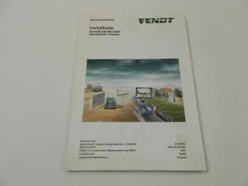 Fendt VarioGuide NovAtel Trimble Betriebsanleitung Bedienungsanleitung 6/2016