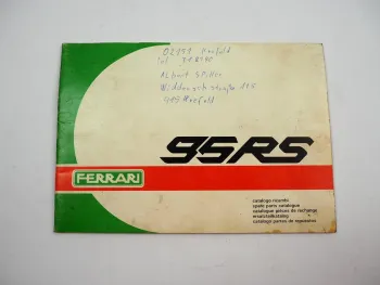 Ferrari 95RS Traktor Ersatzteilliste Spare Parts Catalogue Catalogo Ricambi