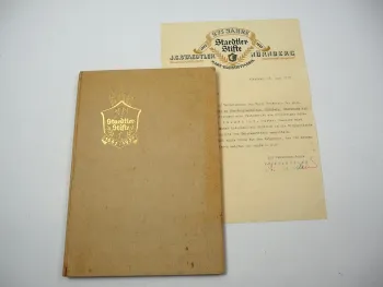 Festschrift 275 Jahre Staedtler Stifte Nürnberg Mars Bleistiftfabrik 1937