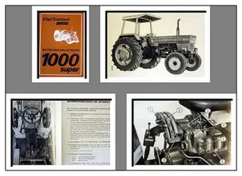 Fiat 1000 super + DT Traktor Betriebsanleitung 1976