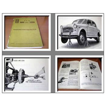 Fiat 1100 103D 1200 103G Werkstatthandbuch Reparaturhandbuch 1959