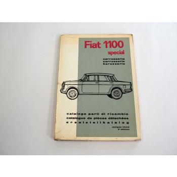 Fiat 1100 Special 103 Karosserie Ersatzteilliste Catalogo parti di ricambio 1962