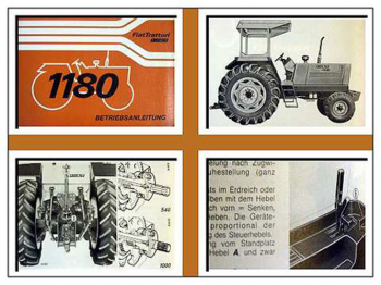 Fiat 1180 Traktor Betriebsanleitung 1980