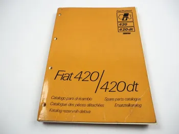 Fiat 420 420DT Ersatzteilkatalog Spare Parts Catalogue Ersatzteilliste 1979