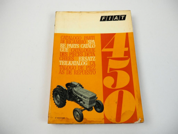 Fiat 450 Traktor Ersatzteilkatalog Catalogo Parti di Ricambio Parts List 1969