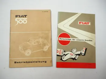 Fiat 500 Betriebsanleitung Bedienungsanleitung Ratschläge für Kunden 1967