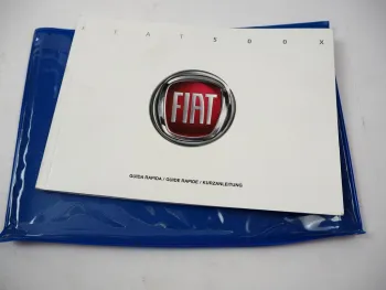 Fiat 500X Betriebsanleitung Bedienungsanleitung 1/2022 Bordmappe DE IT FR