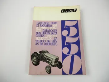Fiat 550 Traktor Ersatzteilkatalog Catalogo Parti di Ricambio Parts List 1969