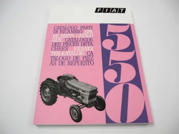 Fiat 550 Traktor Ersatzteilkatalog Ersatzteilliste Spare Parts List 1969