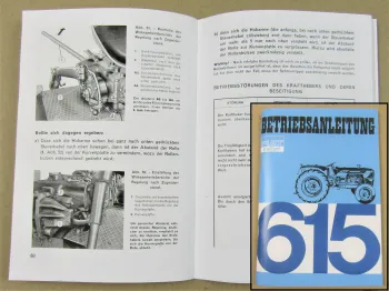 Fiat 615 + automatic Betriebsanleitung 1965 mit Schmierplan Wartungsplan