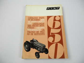 Fiat 650 Traktor Ersatzteilkatalog Catalogo Parti di Ricambio Parts List 1969