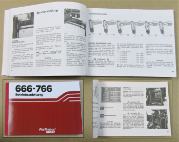 Fiat 666 666DT 766 766DT Traktor Betriebsanleitung 1982