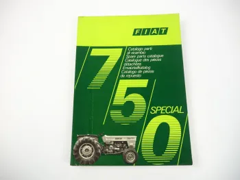 Fiat 750 Special Traktor Ersatzteilkatalog Parts List 1971