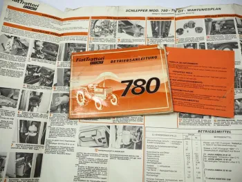 Fiat 780 780DT Traktor Betriebsanleitung Bedienung Wartung Schaltplan Elektrik 1978