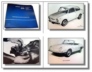Fiat 850 Spider Coupe Kombi Limousine Werkstatthandbuch Reparaturhandbuch 1967