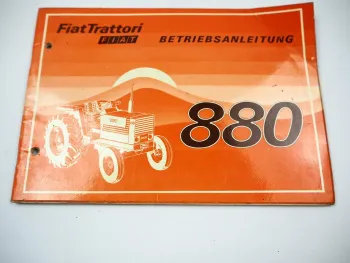 Fiat 880 880DT Traktor Betriebsanleitung Bedienung Wartung Schaltplan 1976