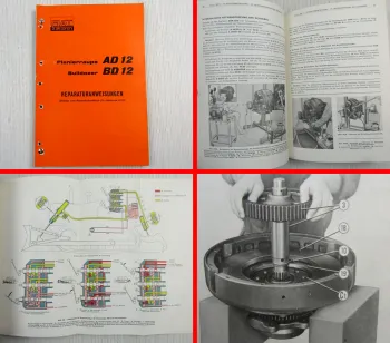 Fiat AD BD 12 Dozer Planierraupe Werkstatthandbuch Reparaturanleitung 11/67