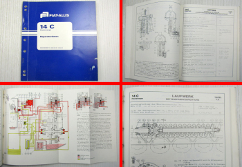 Fiat-Allis Fiatallis 14C Planierraupe Reparaturdaten Technisches Handbuch 1980