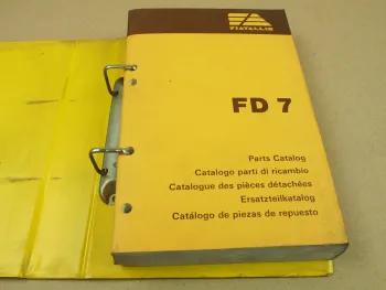 Fiat-Allis Fiatallis FD7 Dozer Ersatzteilliste Parts Catalog Parti ricambio 87