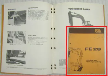 Fiat-Allis Fiatallis FE28 Hydraulikbagger Bedienungsanleitung Betriebsanleitung