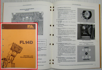 Fiat-Allis Fiatallis FL14D Laderaupe Bedienungsanleitung Betriebsanleitung 1983