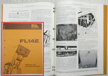 Fiat-Allis Fiatallis FL14E Laderaupe Bedienungsanleitung Betriebsanleitung 1986
