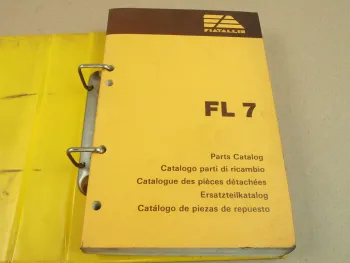 Fiat-Allis Fiatallis FL7 Laderaupe Ersatzteilliste Parts List in engl/ital 1987