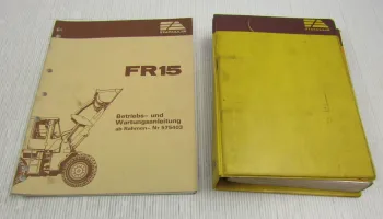 Fiat-Allis Fiatallis FR15 Radlader Bedienungsanleitung Parts List 1980er Jahre