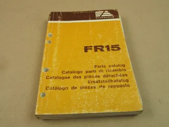 Fiat-Allis Fiatallis FR15 Radlader Ersatzteilliste Parts List ca 1983 engl/ital