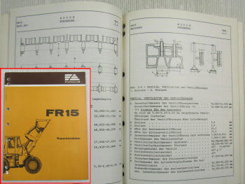 Fiat-Allis Fiatallis FR15 Radlader Reparaturdaten Werkstatthandbuch 2/1983