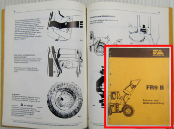 Fiat-Allis Fiatallis FR9 B Radlader Bedienungsanleitung Betriebsanleitung 1988